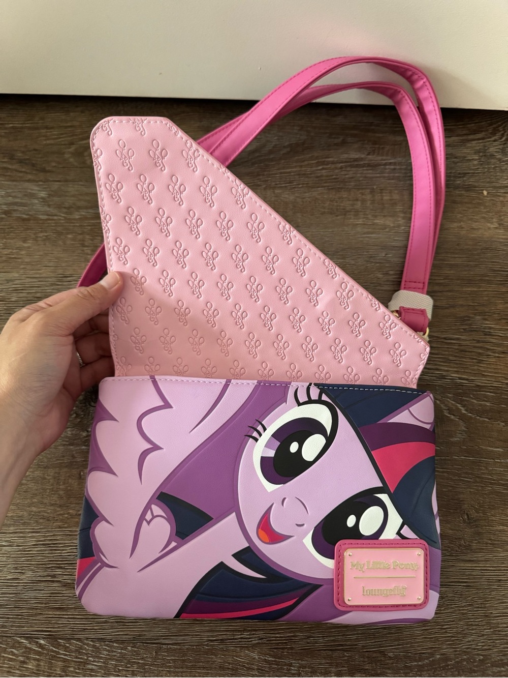 Loungefly Pink My Little Pony Character Crossbody Bag - Picture 3 of 6